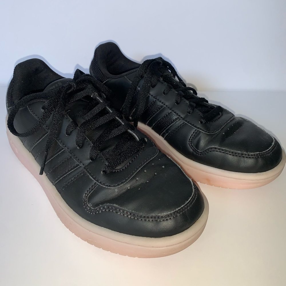 Adidas Black Leather Youth Sneaker
